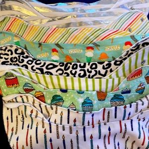 Bundle of 9 Copper Pearl bibs